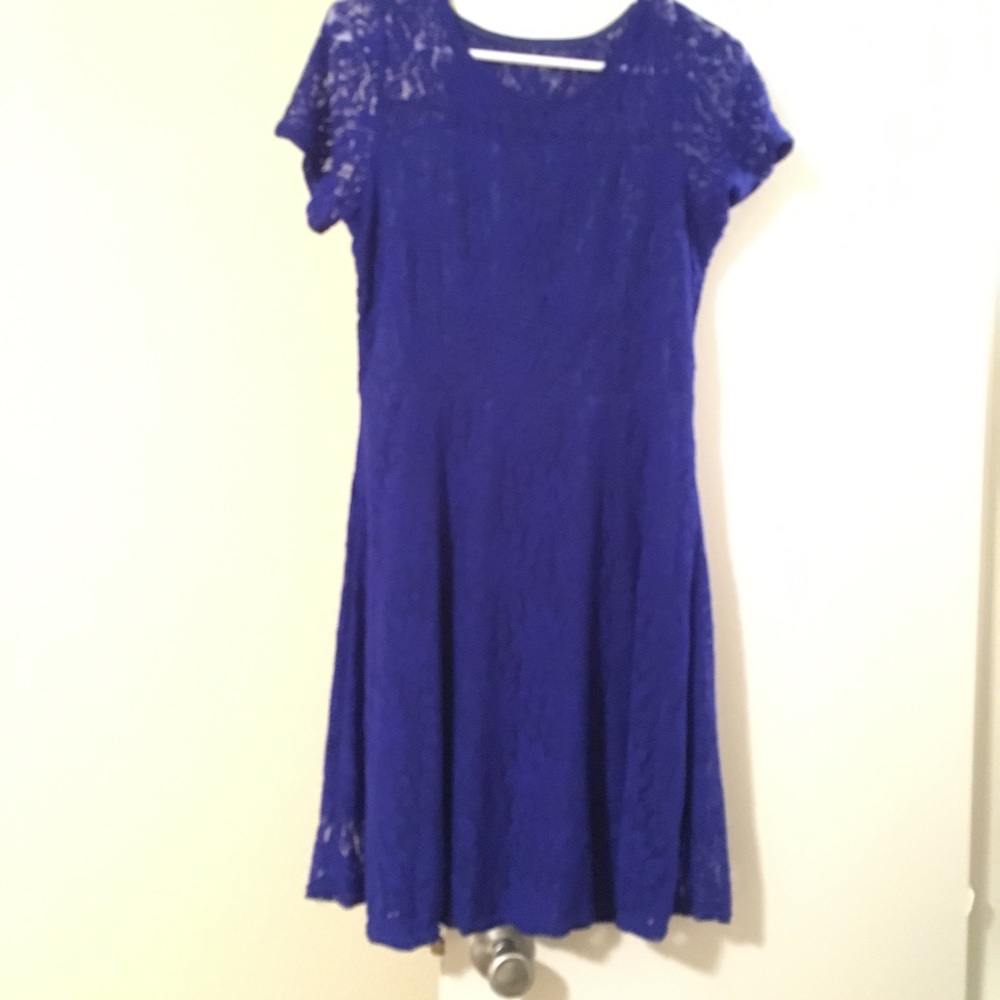 Blue Cocktail Dress - Picture 3 of 5